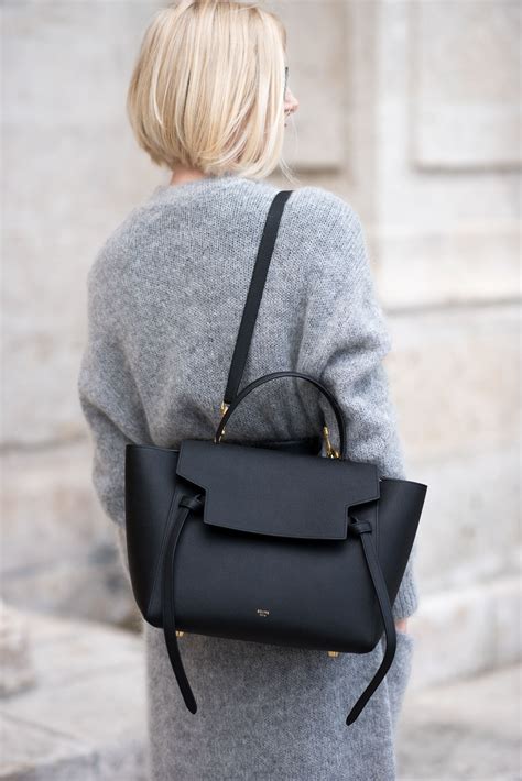 celine belt bag black and white|celine belt bag street style.